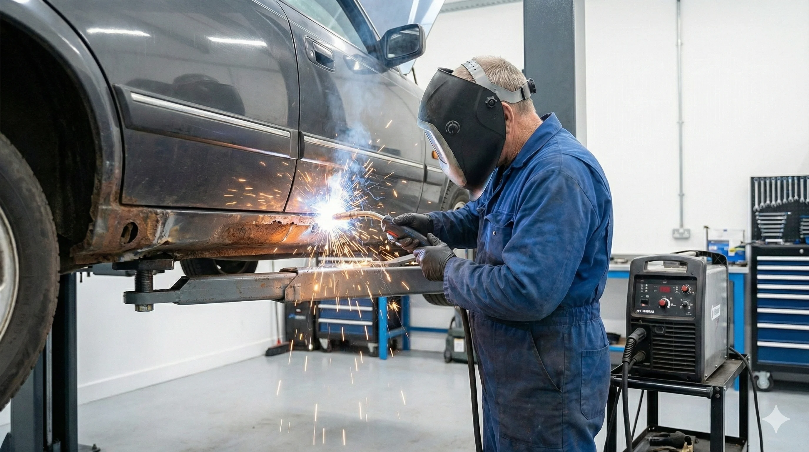 Welding at Ignition Motorsport in Newbury
